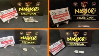 Erzincanda uyuşturucu ticaretinden 4 şüpheli yakalandı