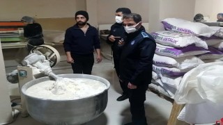 Erzincanda yufka ve kadayıf imalathanelerine denetim