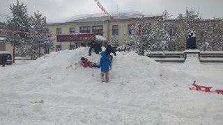 Erzurumda kar yağışı etkili oluyor