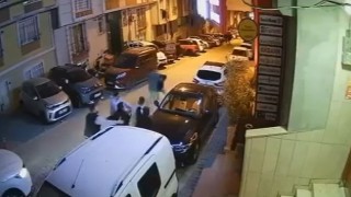 Esenyurtta komşu kavgası kamerada