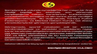 Eskişehirspordan maçlara üst klasman hakemler atanması talebi