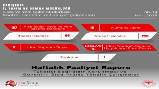 Gıda denetimlerinde 1 milyon 433 bin 772 TL para cezası kesildi