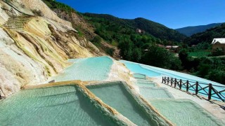 Giresundaki Göksu Travertenleri yeni turizm sezonuna hazırlanıyor