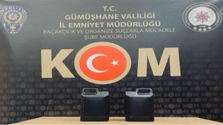 Gümüşhanede sahte içki operasyonunda 1 kişi yakalandı