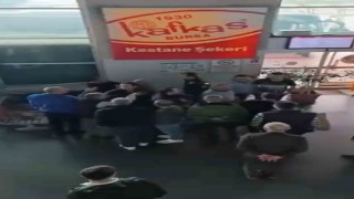 Güvenlik görevlileri ile vatandaşlar arasındaki gerginlik kamerada