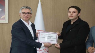 Hayat kurtaran personele teşekkür belgesi