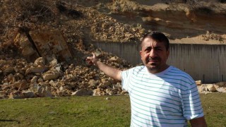 Heyelandan saniyeler ile kurtulan vatandaş: Burada her yıl 1-2 kere aynı olay oluyor