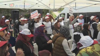 HİZMET-İŞ Sendikası işten çıkarılan işçiler için Altındağ Belediyesi önünde direniş çadırı açtı