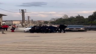 İftar saati sürücüler birbirine girdi