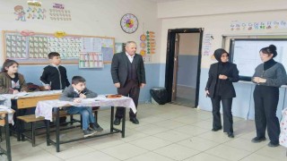 İlçe Milli Eğitim Müdürü Zeynep Oğuz Çamdan okul ziyaretleri