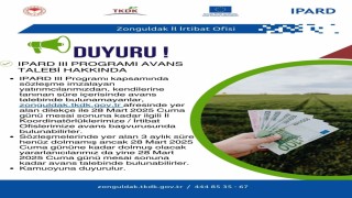 IPARD III avans talebine son başvuru 28 Mart