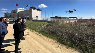 İpsalada sivrisineklerle dronlu mücadele