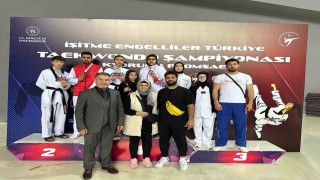 İşitme Engelliler Türkiye Taekwondo Şampiyonasında Kayseriye 7 madalya