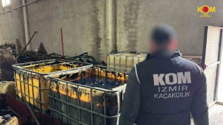 İzmirde kaçak akaryakıt operasyonu