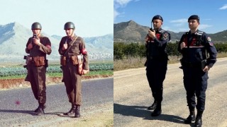 Jandarma, 38 Yıl Önce Çekilen Fotoğrafı Yeniden Canlandırdı