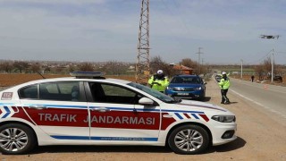 Jandarma Aksarayda dron ile denetliyor