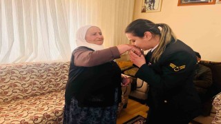 Jandarmadan şehit annesine ziyaret