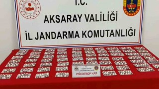 Jandarmanın operasyonunda uyuşturucu hap ele geçirildi