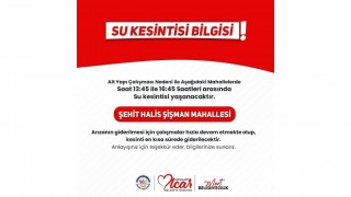 Kadirli Belediyesi, Altyapı Çalışmaları Nedeniyle Su Kesintisi Yapılacağını Duyurdu