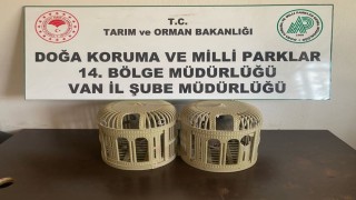 Kafesle kaçak avcılık yapan şahsa 43 bin lira idari para cezası kesilecek