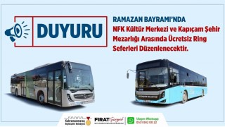 Kahramanmaraşta bayramda kabir ziyareti için ücretsiz toplu taşıma hizmeti