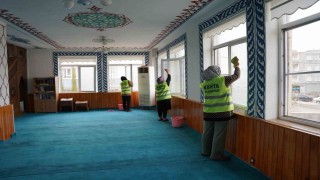 Kahtada Kadir Gecesi ve bayram öncesi camilerde temizlik seferberliği