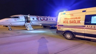 Kalp hastası çocuklar için uçak ambulans havalandı