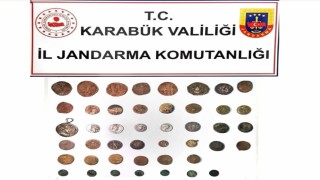 Karabükte 4 kişi 45 sikke ile yakalandı
