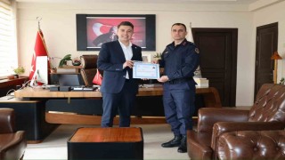 Karacasuda kolluk kuvvetleri amirleri başarı belgesi ile ödüllendirildi
