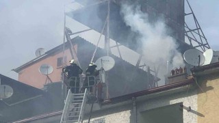 Karamanda baca yangını korkuttu