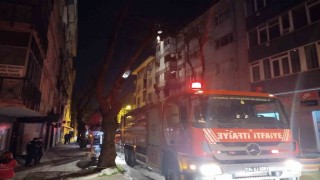 Kartalda 6 katlı binada korkutan yangın