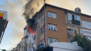 Kartalda korkutan yangın: O anlar kamerada