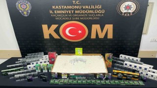 Kastamonuda 5 bin adet doldurulmuş makaron ele geçirildi
