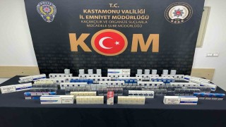 Kastamonuda gümrük kaçağı 448 paket sigara ele geçirildi