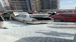 Kastamonuda park halindeki otomobil yandı