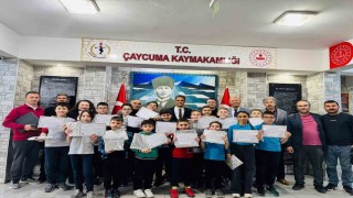 Kaymakam Adem Kaya, Oyuncu Beyinler Turnuvasında dereceye giren öğrencileri ağırladı