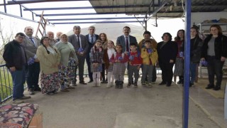 Kaymakam Ateş şehit ailelerine misafir oldu