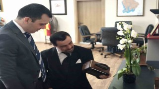 Kaymakam Zor, down sendromlu Kemali makamında ağırladı
