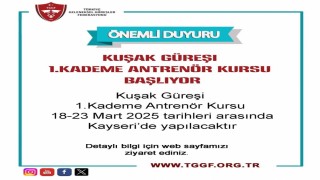 Kayseride Kuşak Güreşi 1. Kademe Antrenör Kursu açılacak