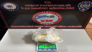 Keşanda polisin durdurduğu şüpheliden 719,96 gram uyuşturucu ele geçirildi