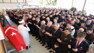Kıbrıs gazisi törenle son yolculuğuna uğurlandı
