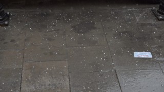 Kırklarelinde sağanak ve dolu etkili oldu