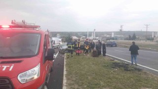 Kırklarelinde trafik kazası: 2 yaralı