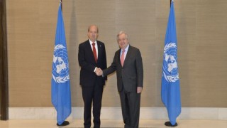 KKTC Cumhurbaşkanı Tatar, BM Genel Sekreteri Guterres ile görüştü