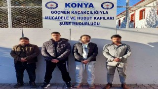Konya Polisinden göçmen kaçakçılığı operasyonu: 4 şüpheli yakalandı
