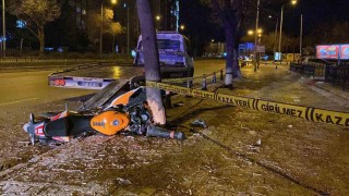 Konyada ağaca çarparak ağır yaralanan motosikletin sürücüsü hayatını kaybetti