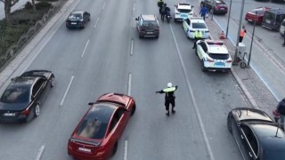 Konyada Ramazan ayında hava destekli trafik denetimleri başladı
