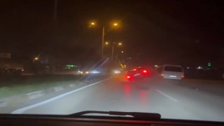 Köpeğe çarpmamak için manevra yapınca takla attı... O anlar kamerada