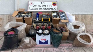 Köşkte 1 milyon TLlik kaçak sigara baskını