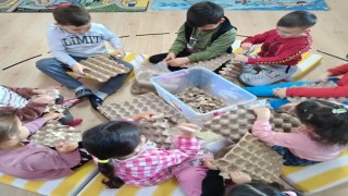 Köyceğizli minikler tohum topları hazırlıyor